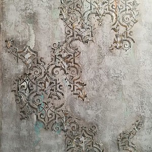 Трафарет - Асатур бордюр - Фотография интерьере 9