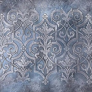 Трафарет - Асатур бордюр - Фотография интерьере 11