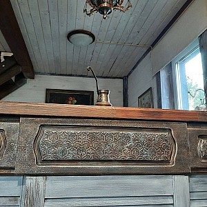 Трафарет - Асатур бордюр - Фотография интерьере 7