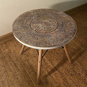 Трафарет - Календарь Майя - Фотография интерьере 2