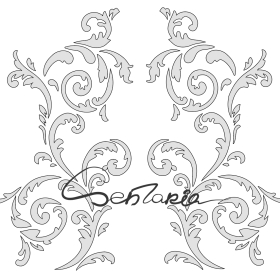 Трафарет - Изабелла виньетка
