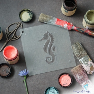 Трафарет - Морской конек