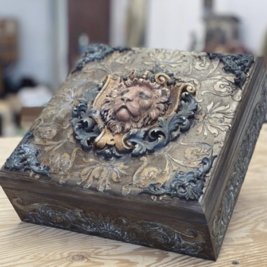 Мастер-класс - Шкатулка со львом