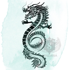 Трафарет - Воздушный дракон