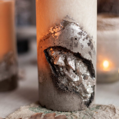 Мастер-класс - Бетонные свечи